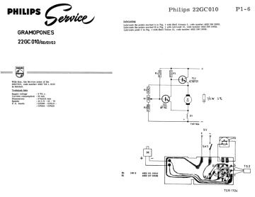 Philips 22GC010 00 schematic circuit diagram